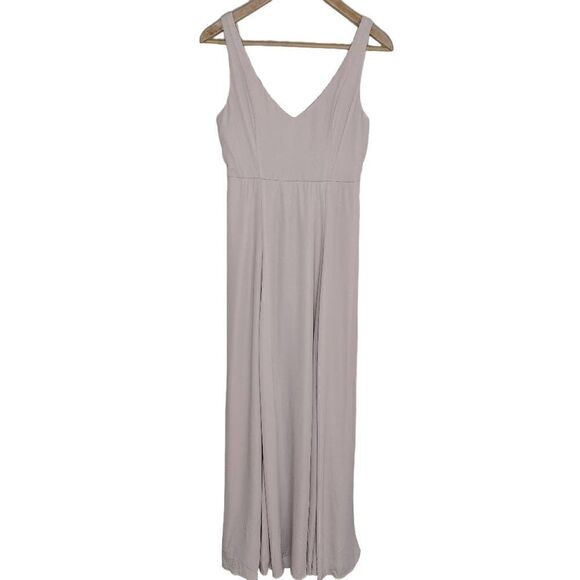 Show Me Your MuMu Soft Beige Floor Length Maxi Bridesmaid Dress - Picture 1 of 13